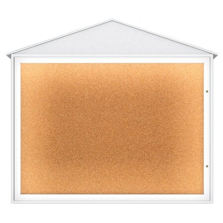 United Visual Products Indoor Enclosed Combo Board, 72"x36", Bronze Frame/Burgundy & Pumice UVCB7236BZ-BURGUN-PUMICE